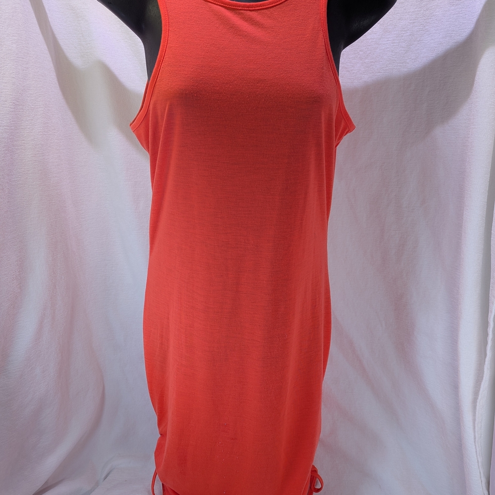 Bench Coral Red Sleeveless Midi Dress